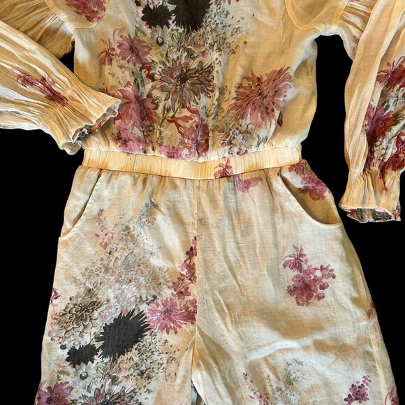 Isobella & Chloe Floral Boho Romantic Rayon Romper 12 - Picture 2 of 11